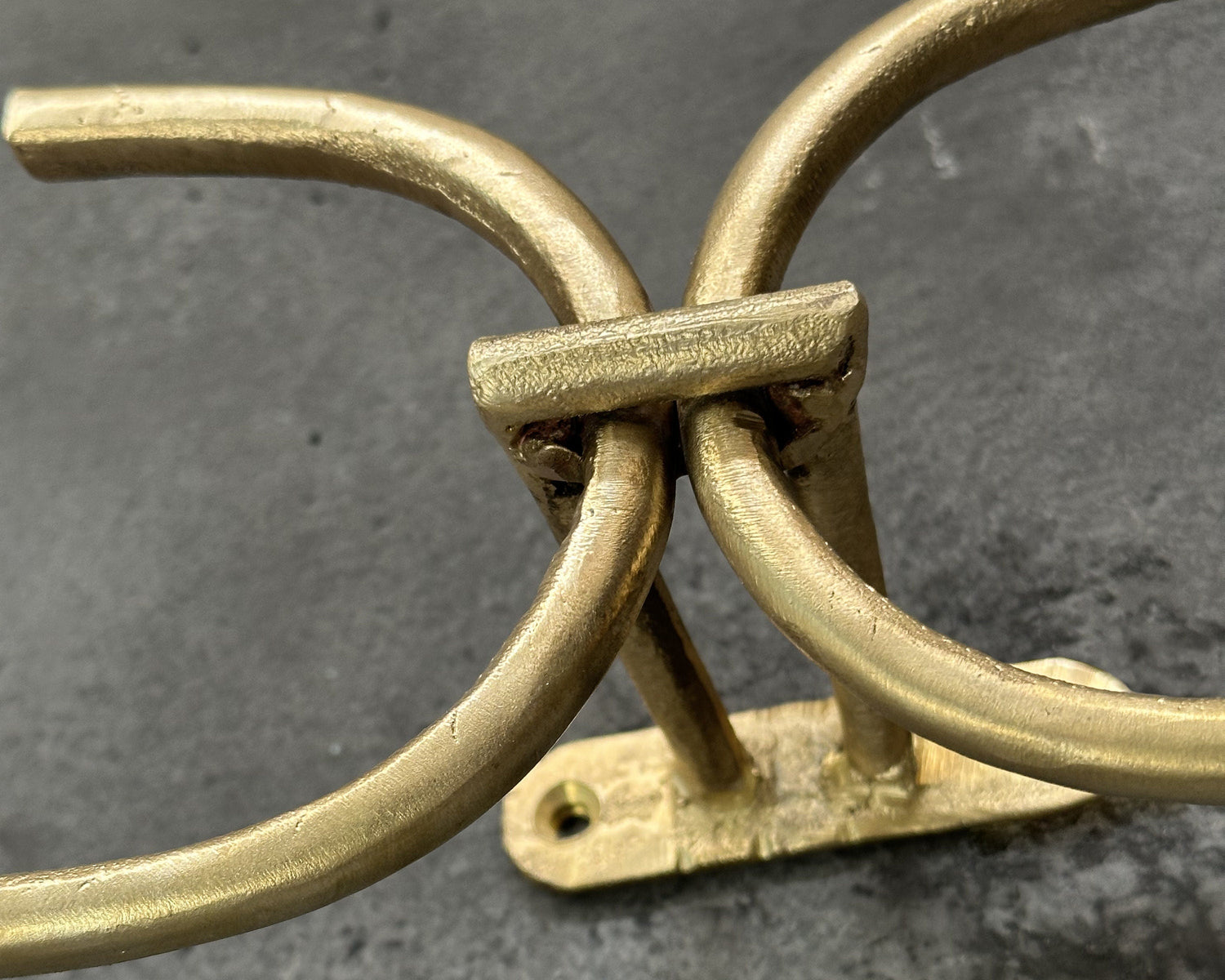 Double Brass Toilet Paper Holder – Handmade Wall Mounted Vintage Bathroom Fixture