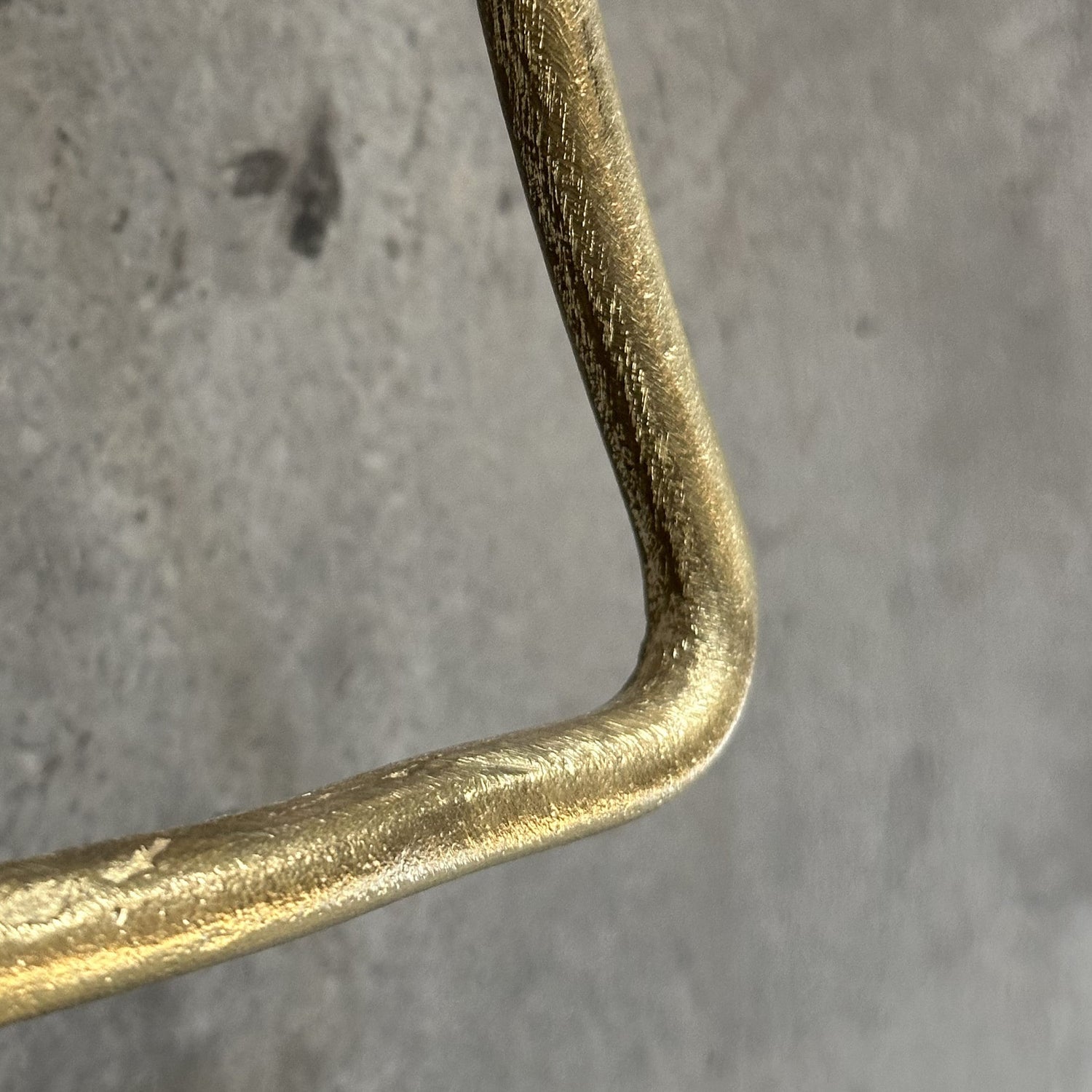 Triangle Brass Towel Ring – Wall Mounted Bathroom Hook
