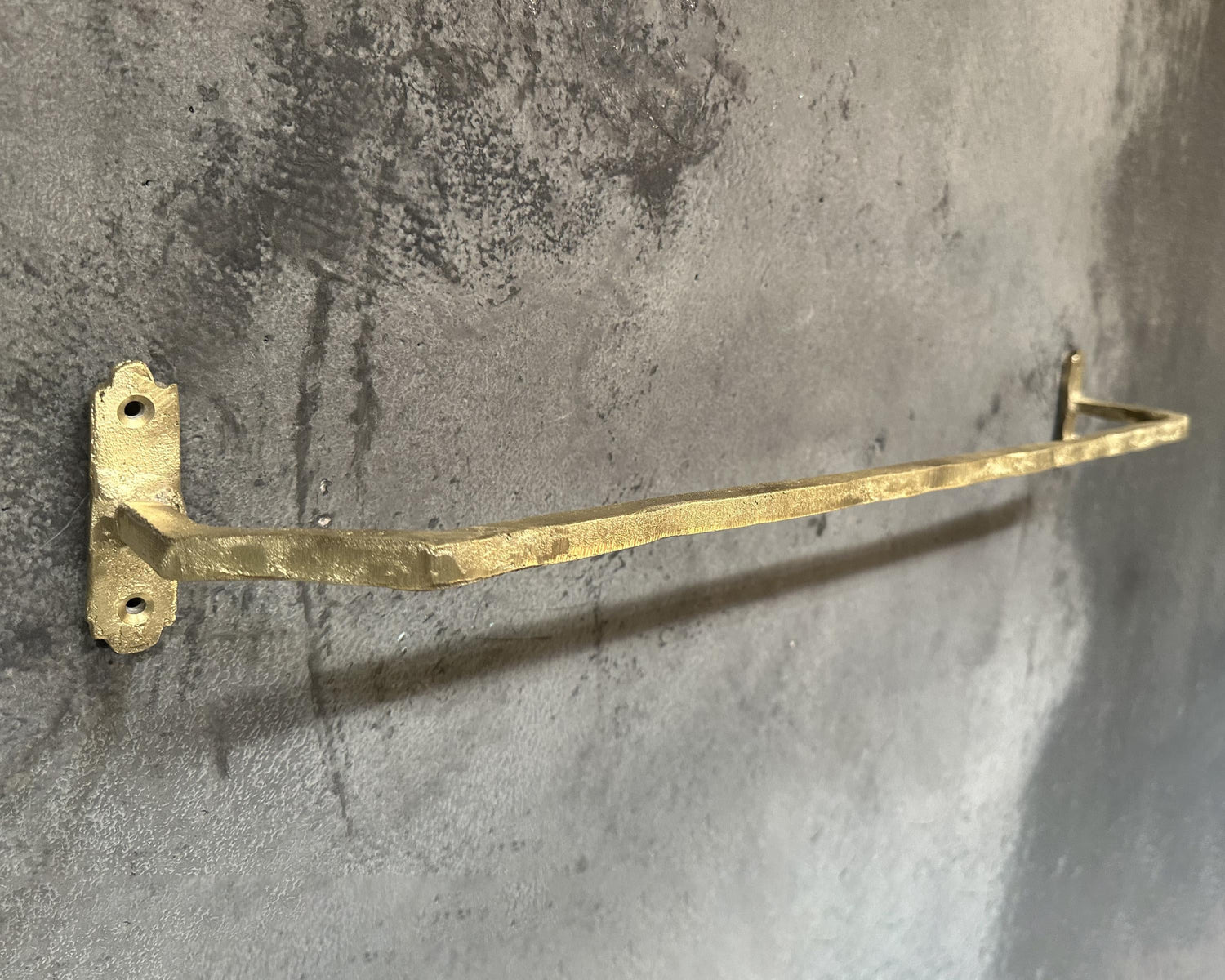 Solid Brass Towel Rack – Wall Mounted Unlacquered Bar