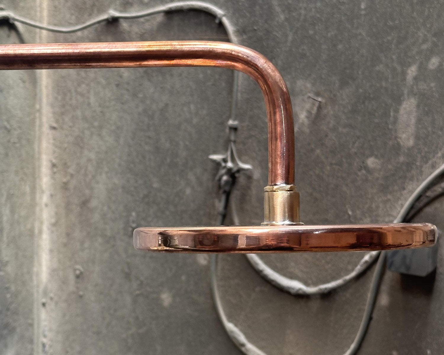 Copper Outdoor Shower Head, Natural Copper Rain Shower Head, Garden Outdoor Shower
