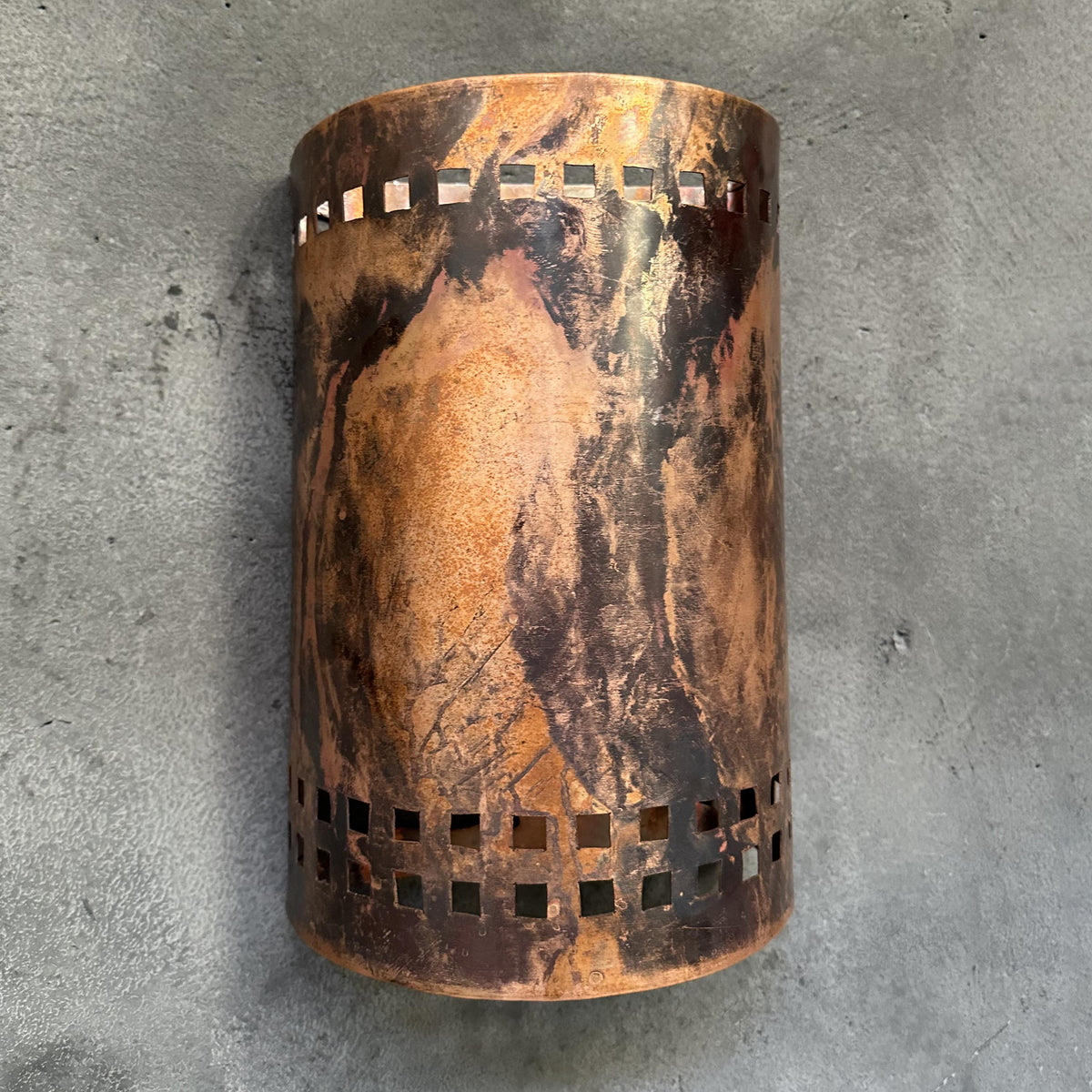 Half Round Wall Sconce Lamp, Copper Outdoor Wall Light Fixtures