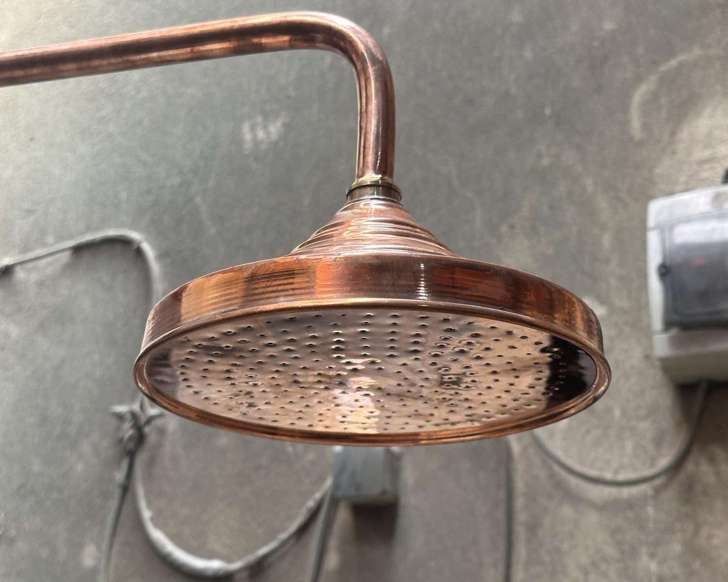Copper Rain Shower Head – Outdoor Rainfall Style