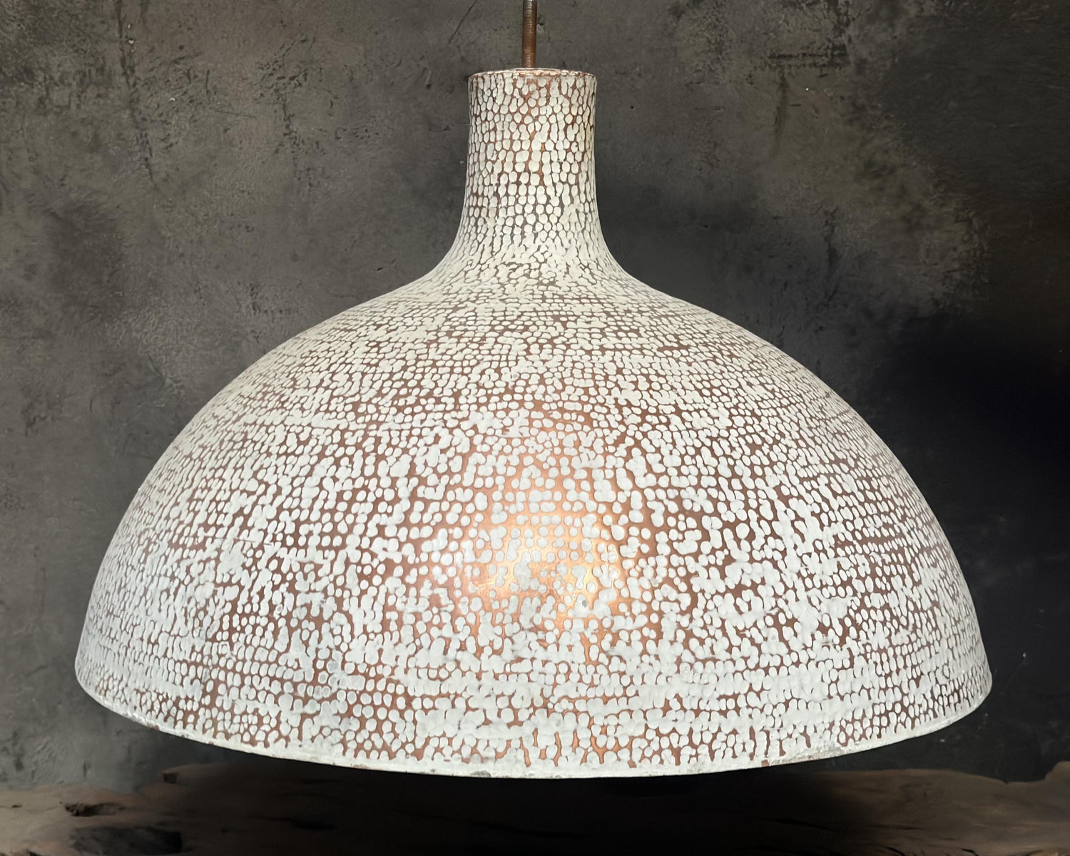 Copper Pendant Light - White Exterior Kitchen Island Lighting