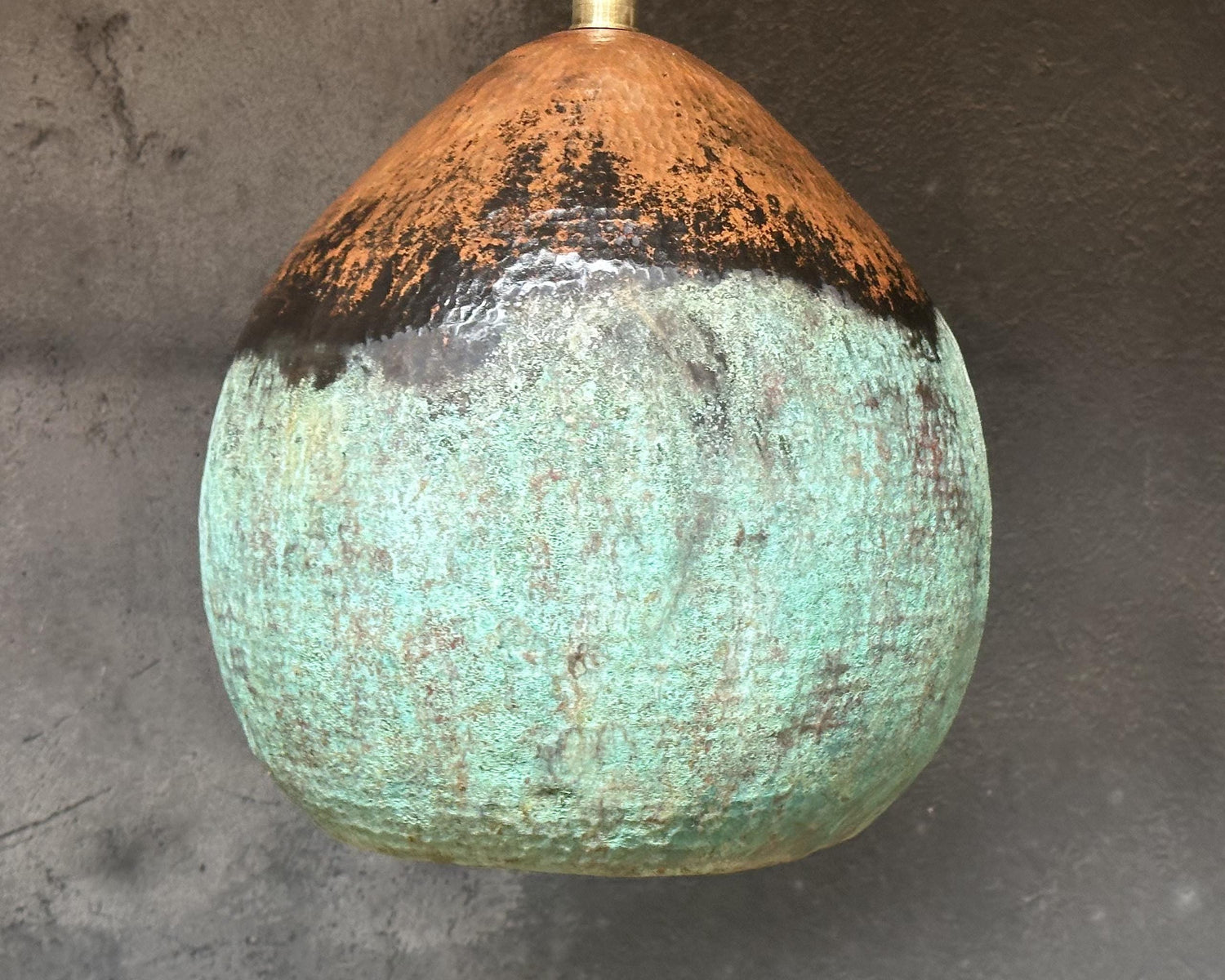 Farmhouse Light Fixture In Green Patina Finish