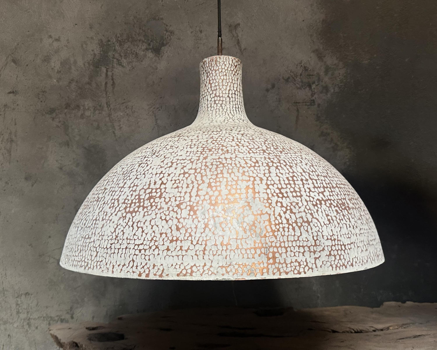 Copper Pendant Light - White Exterior Kitchen Island Lighting