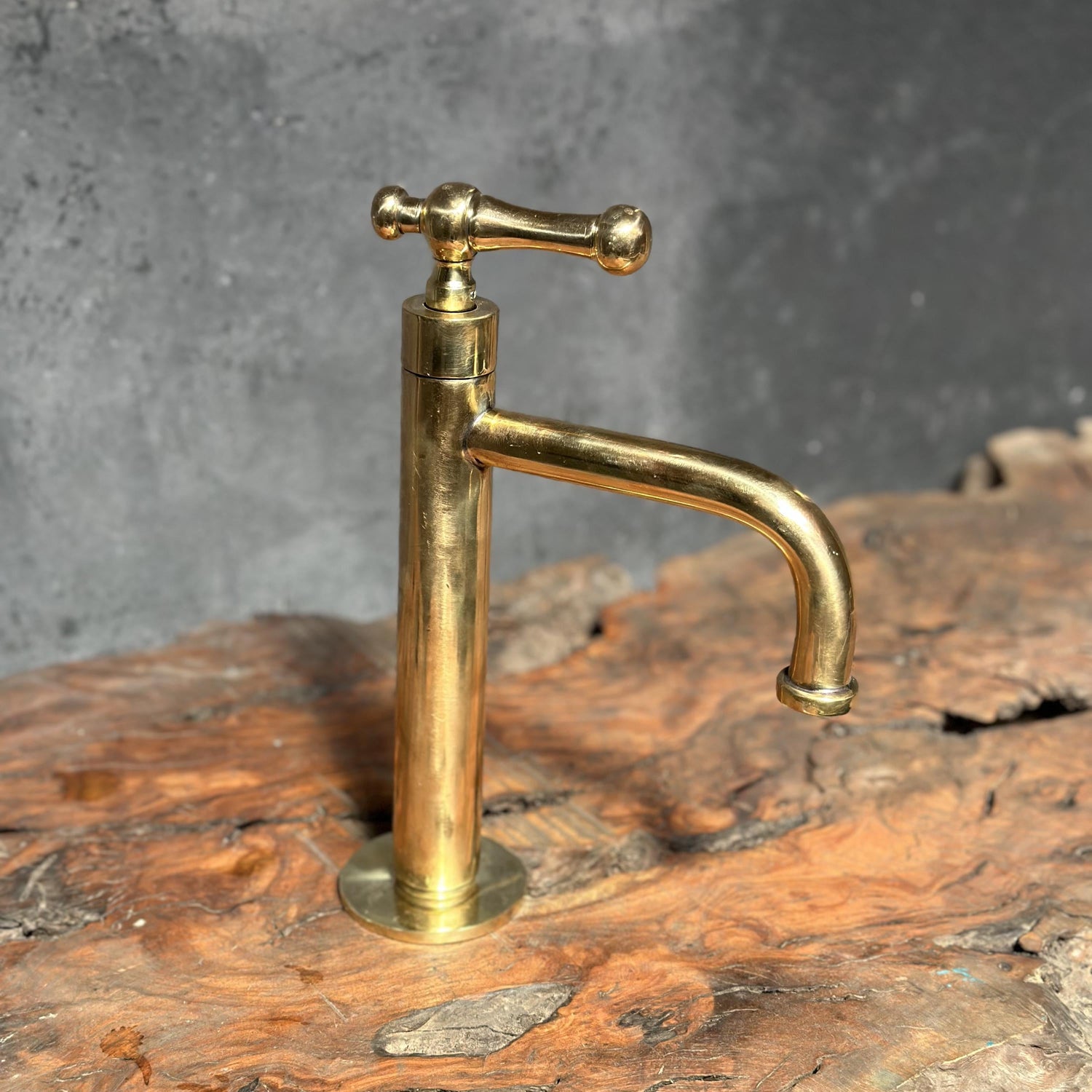 Unlacquered Brass Bathroom Faucet, Victorian Bathroom Faucet