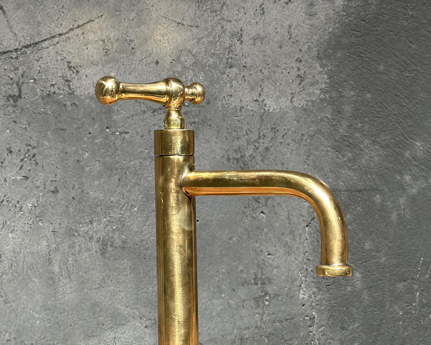 Unlacquered Brass Bathroom Faucet, Victorian Bathroom Faucet
