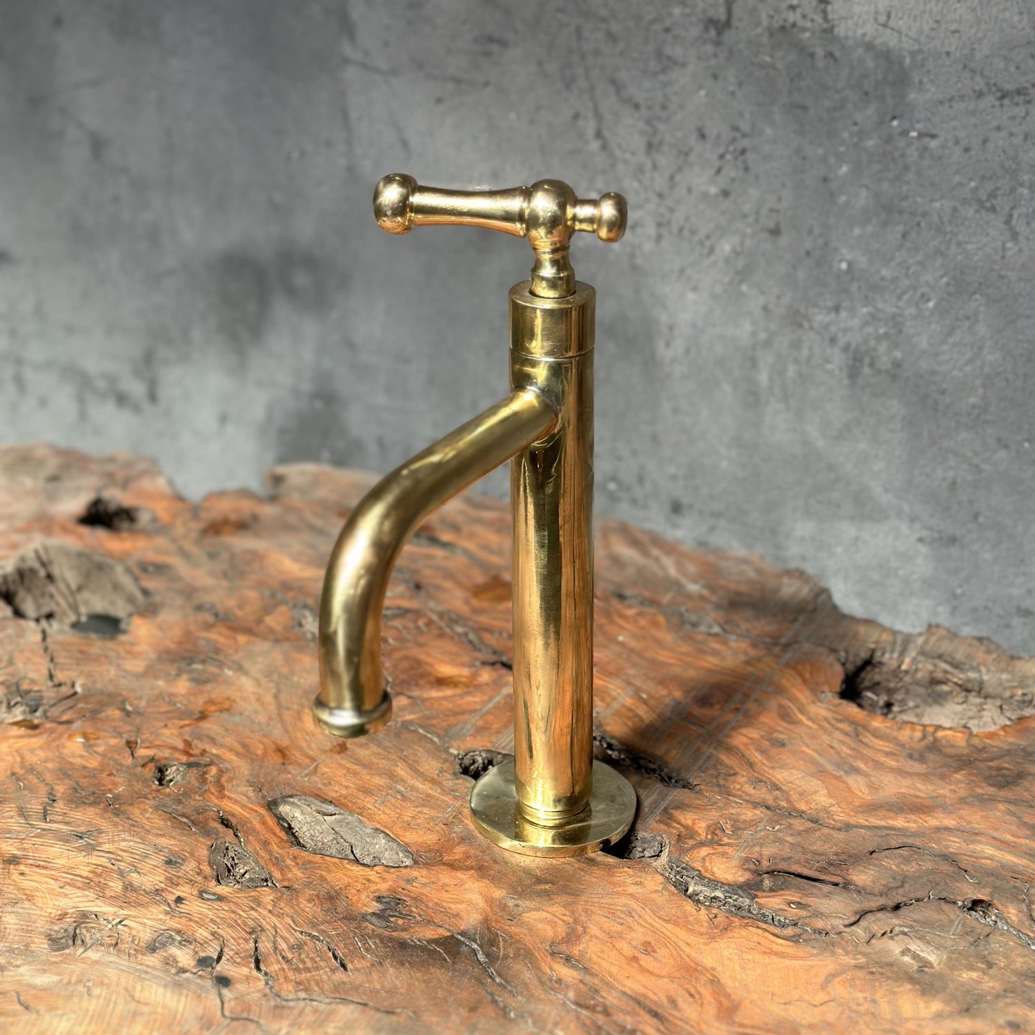 Unlacquered Brass Bathroom Faucet, Victorian Bathroom Faucet