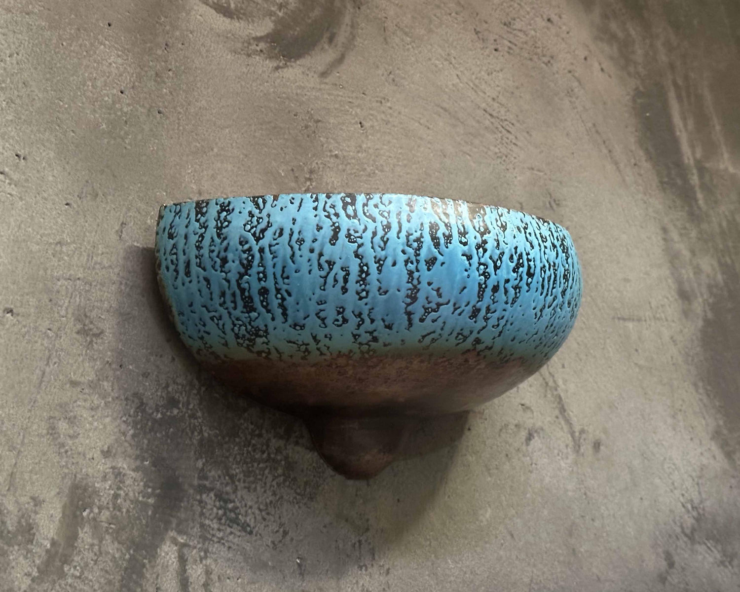Blue Patina Half Moon Copper Wall Sconces