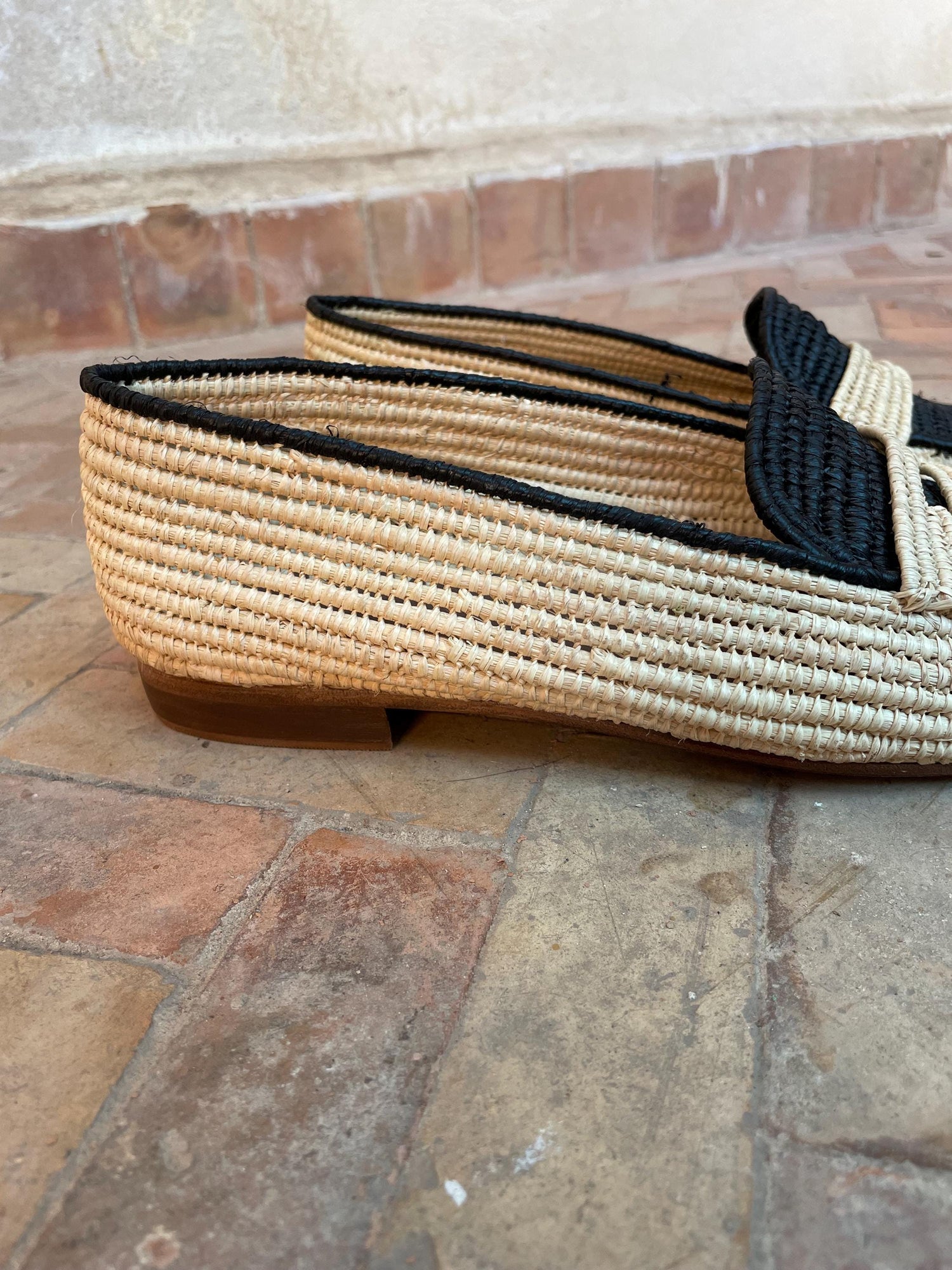 Classic Raffia Penny Loafers – Minimal Natural Style