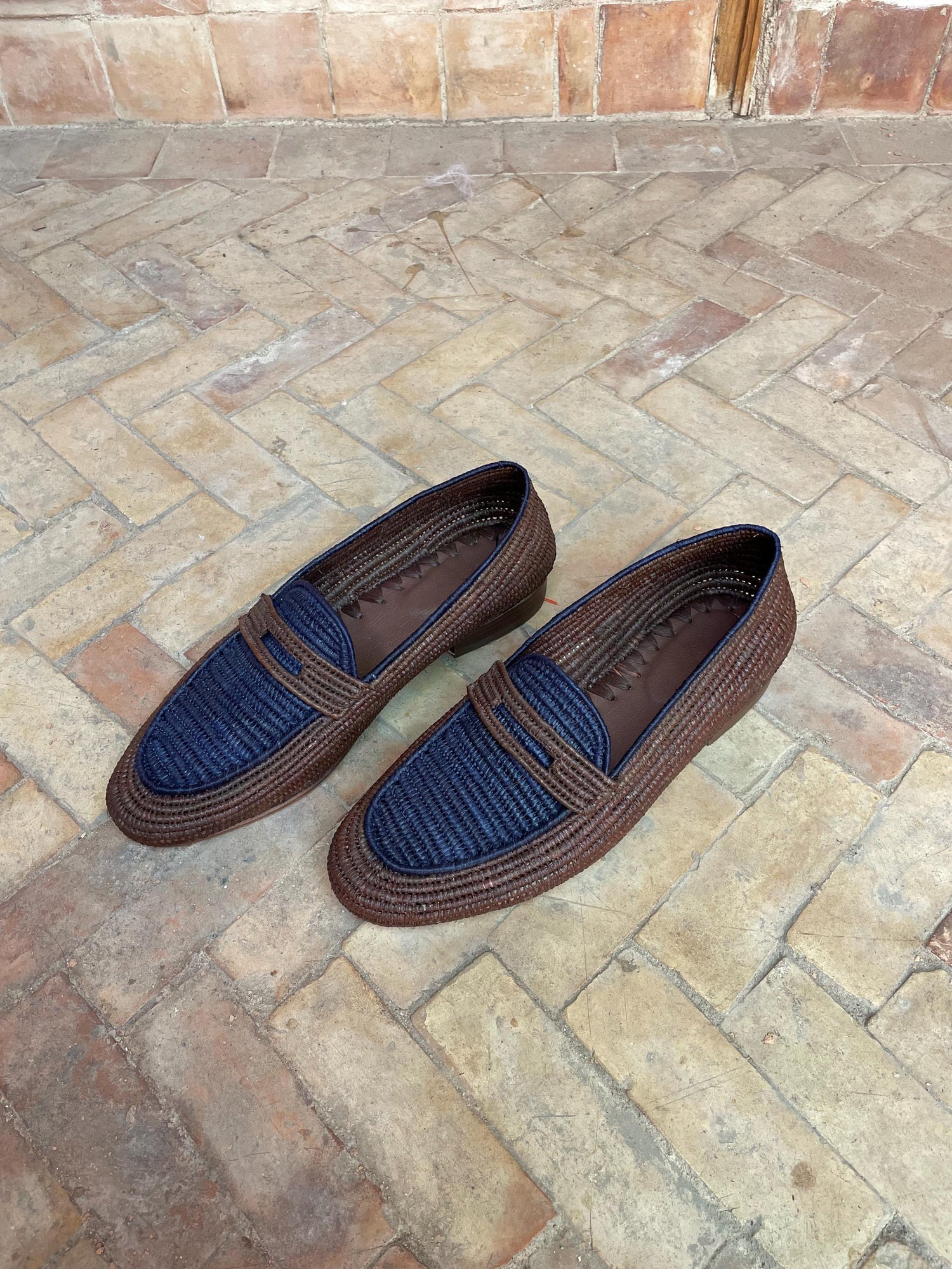 Classic Raffia Penny Loafers – Minimal Natural Style