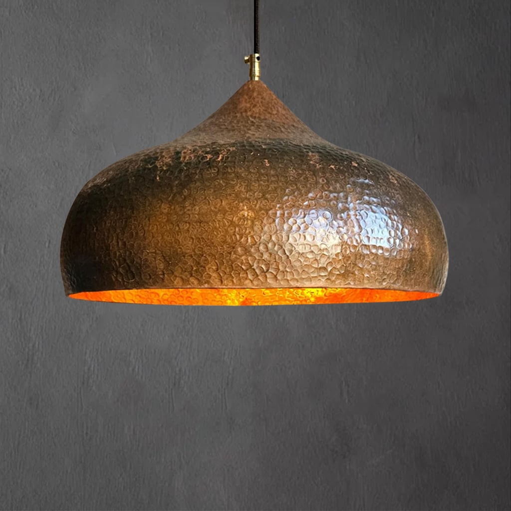 Copper Dome Pendant Lamp