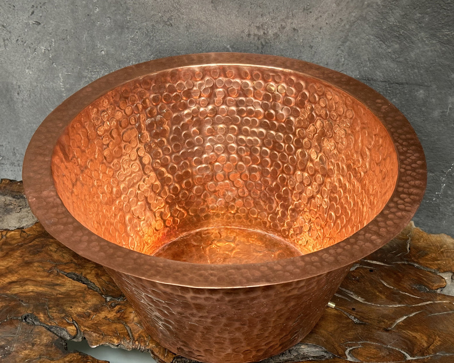 Hammered Copper Bathroom Sink, Wash Basin Sink, Copper Vessel Sink