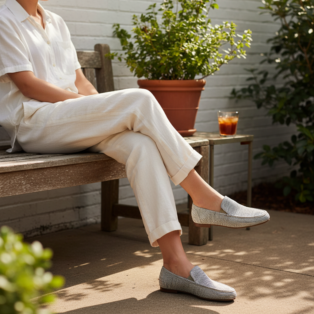 Raffia Loafers for Men – Lightweight Summer Slip On Shoes