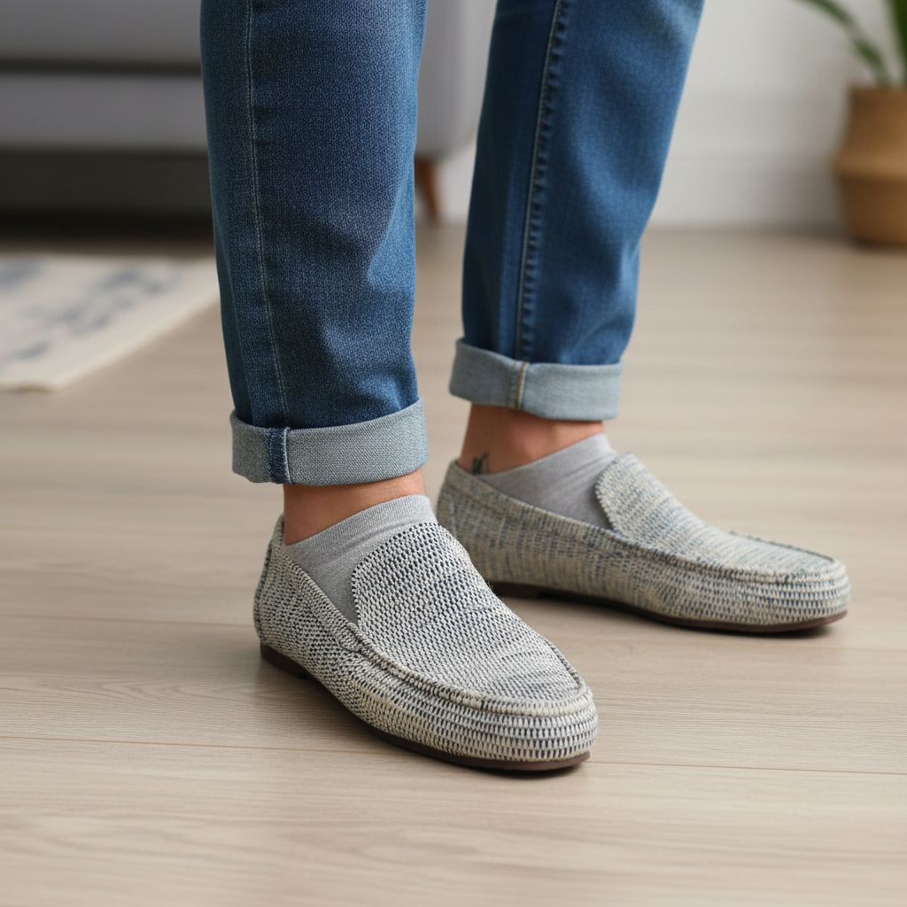 Raffia Loafers for Men – Lightweight Summer Slip On Shoes
