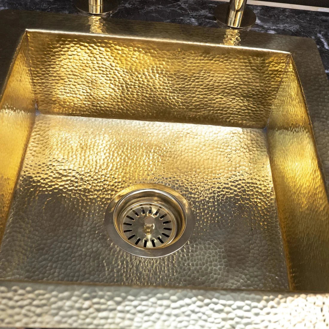 Island Solid Brass Undermount Kitchen Sink for Elegant Homes