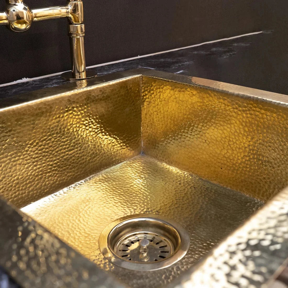 Elegant Solid Brass Undermount Kitchen Sink for Luxury Homes