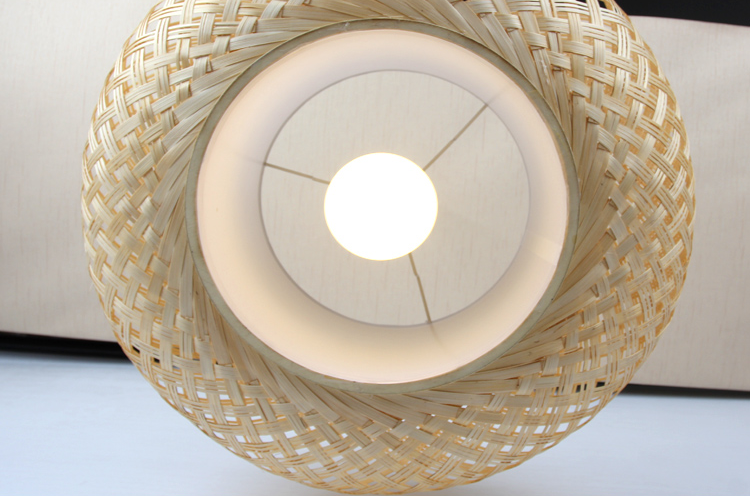 Joyce Woven Bamboo Pendant Light