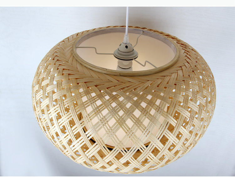 Joyce Woven Bamboo Pendant Light