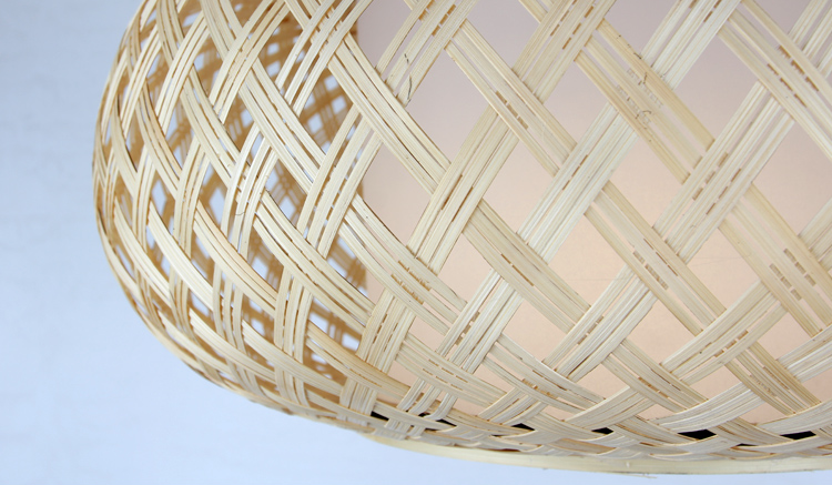 Joyce Woven Bamboo Pendant Light