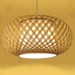 Joyce Woven Bamboo Pendant Light