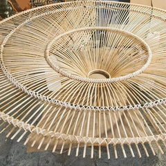 Junita Wide Rattan Pendant Light Shade