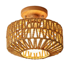 Kenmi boho Rattan Ceiling Light