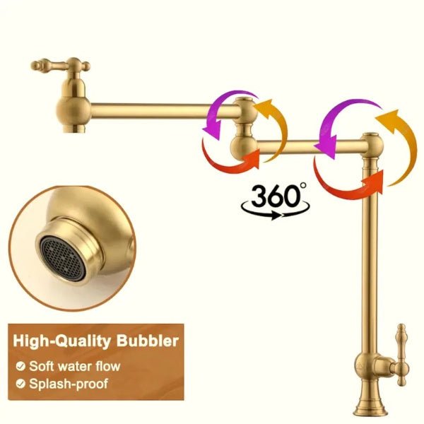 Elegant Modern Brass Kitchen Faucet for Discerning Homes