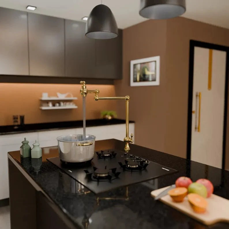 Elegant Modern Brass Kitchen Faucet for Discerning Homes