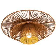 Levan 1 Light Hemp Rope Ceiling Light