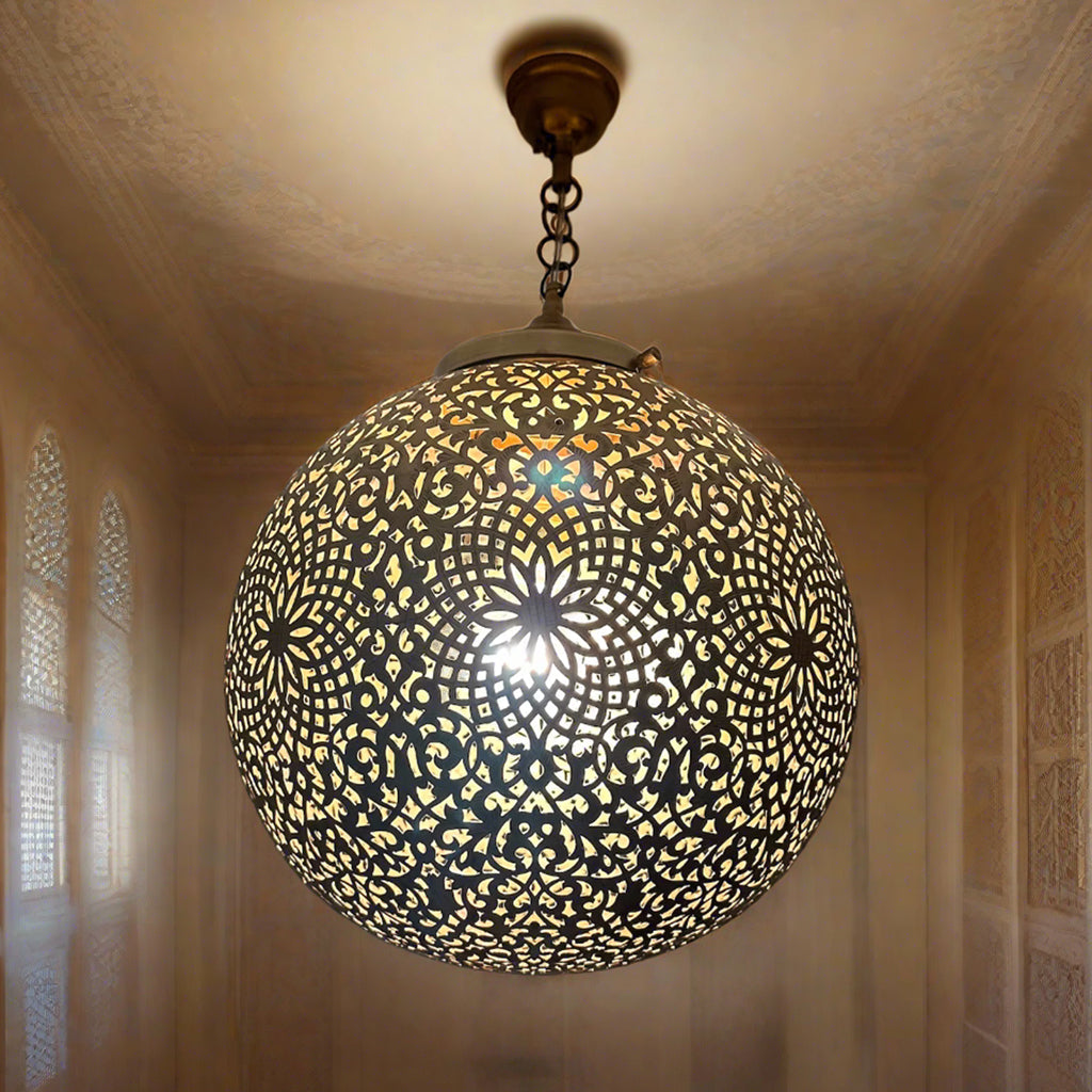 Moroccan Brass Pendant Light