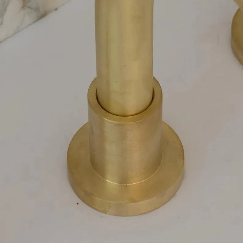 Luxury 3-Hole Brass Bathroom Faucet with Dual Handles