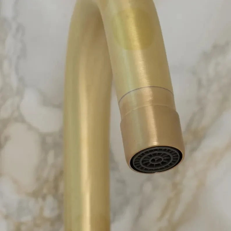 Luxury 3-Hole Brass Bathroom Faucet with Dual Handles