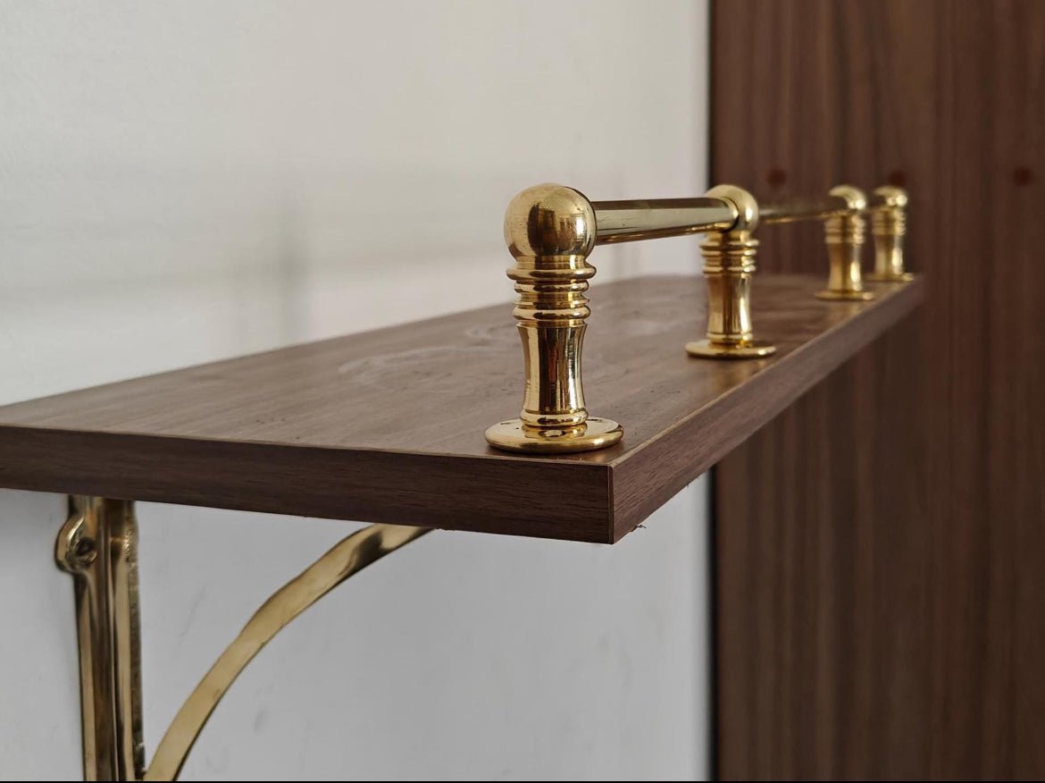 Luxury Copper Kitchen Rack for Elegant Display and Organization