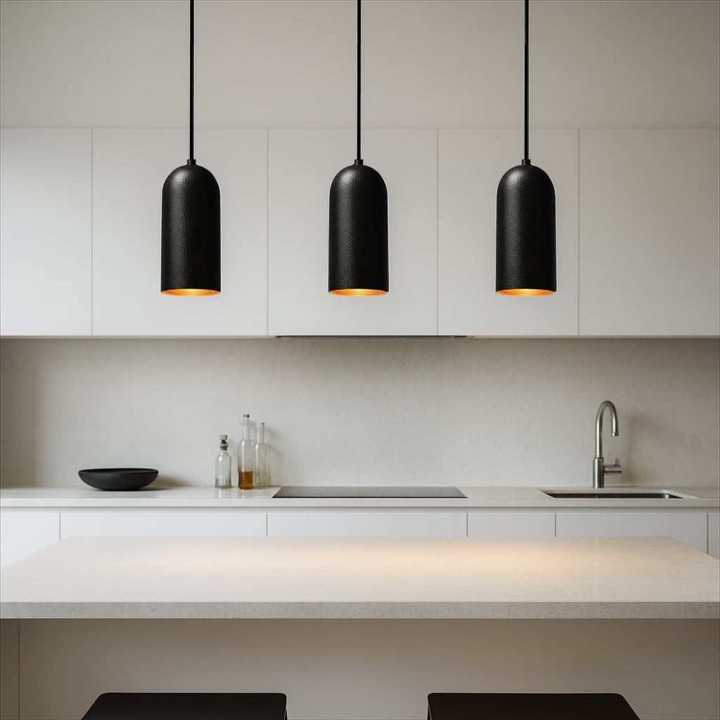 Nira Black Copper Pendant Light