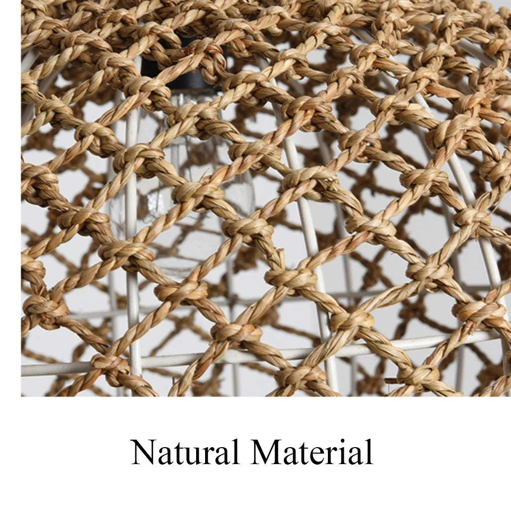 Meredith Basket Wicker Woven Pendant Light
