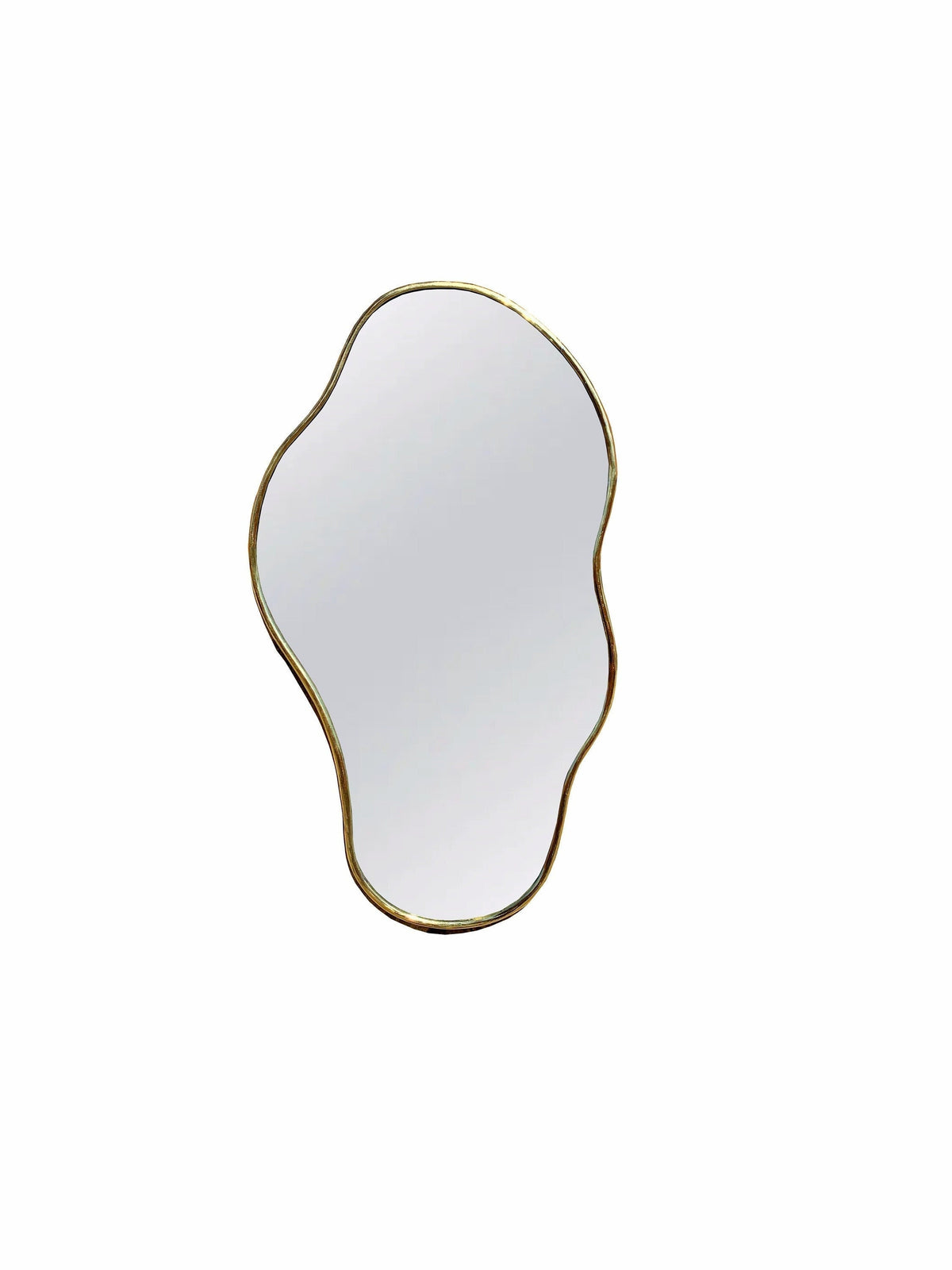 Varaudu Asymmetrical Brass Mirror Handmade Wall Brass Mirror 369099651 - Antique Brass Bathroom Mirror, Vanity Wall Decor