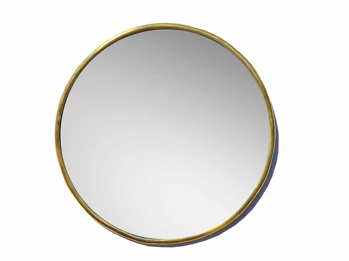 Varaudu Gold Brass Circle Mirror Unlacquered Brass Mirror 369099656 - Antique Brass Bathroom Mirror, Vanity Wall Decor