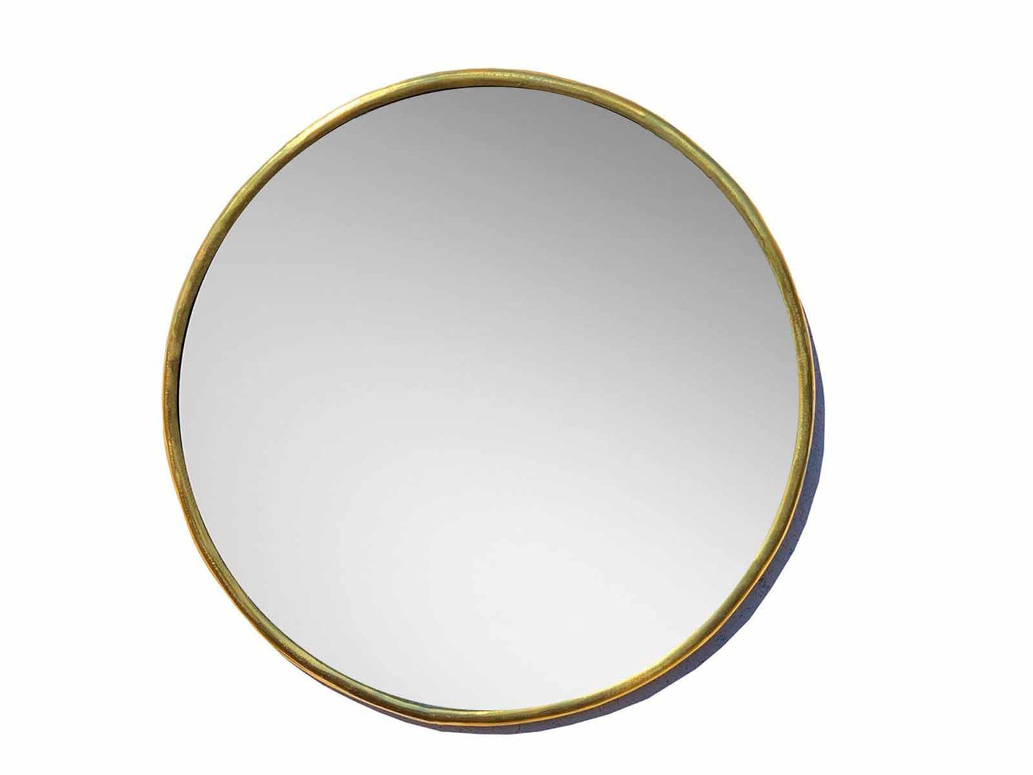 Varaudu Gold Brass Circle Mirror Unlacquered Brass Mirror 369099656 - Antique Brass Bathroom Mirror, Vanity Wall Decor