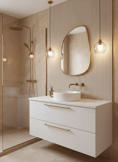 Varaudu Irregular Brass Mirror Handmade Bathroom Wall Mirror 369099663 - Antique Brass Bathroom Mirror, Vanity Wall Decor