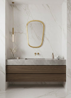 Varaudu Gold Mirror Brass Mirror Handmade Mirror Bathroom Mirror Golden Wall Mirror 369099715 - Antique Brass Bathroom Mirror, Vanity Wall Decor