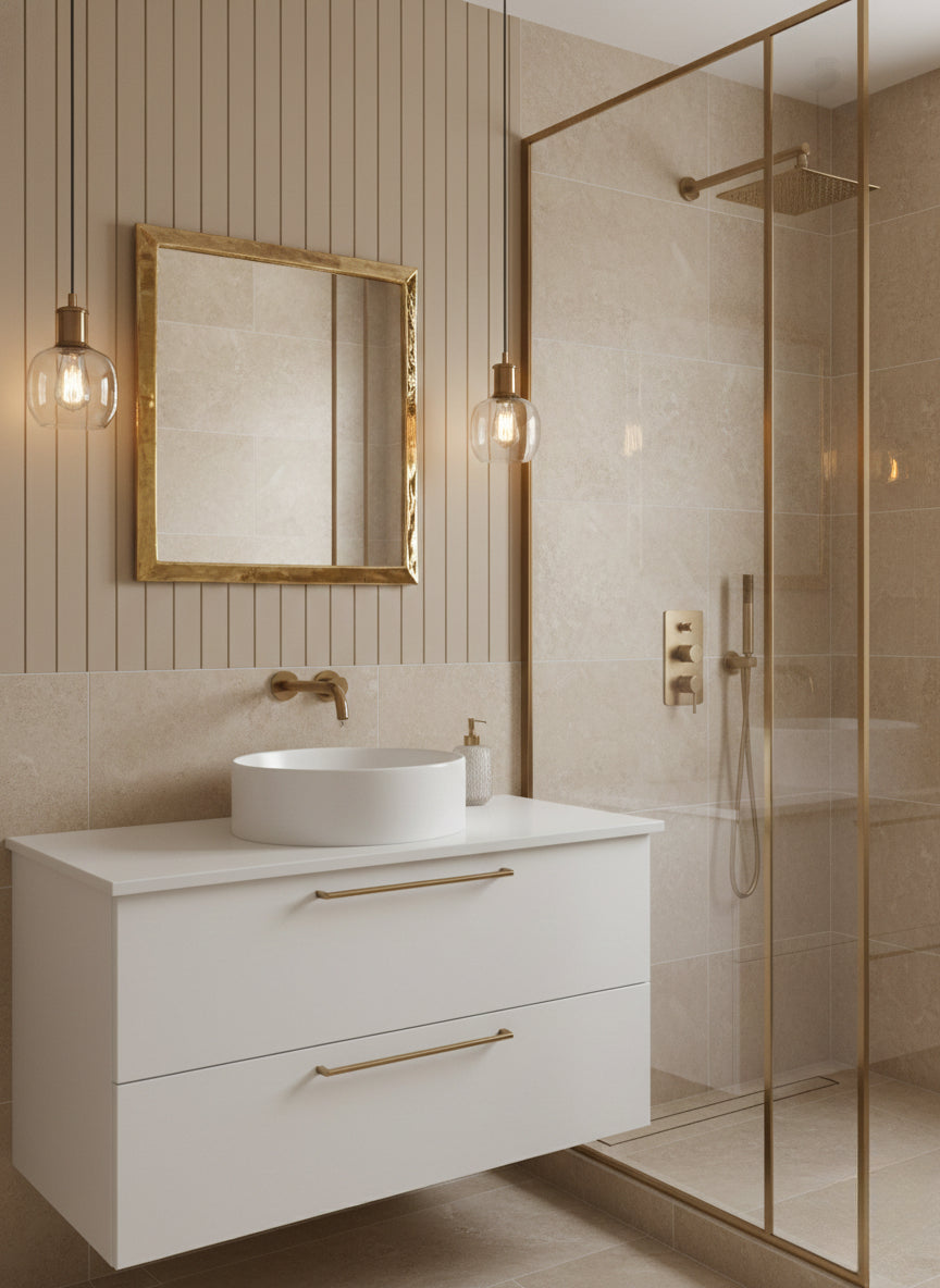 Varaudu Gold Square Mirror Unlacquered Brass Mirror 369099644 - Antique Brass Bathroom Mirror, Vanity Wall Decor