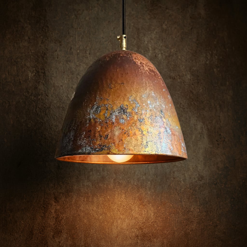 Tawada Aged Copper Kitchen Pendant Light - Set of 3