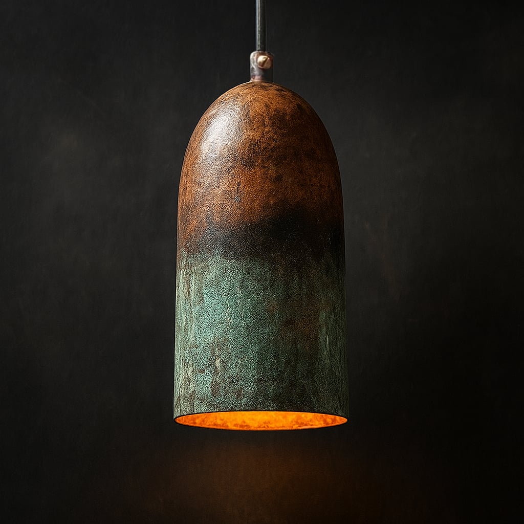 Copper Pendant Lights - Set of three