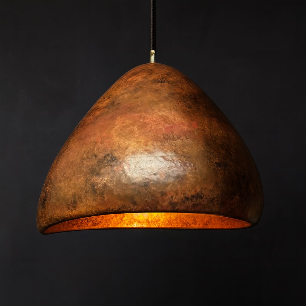 Organic Copper Pendant Light