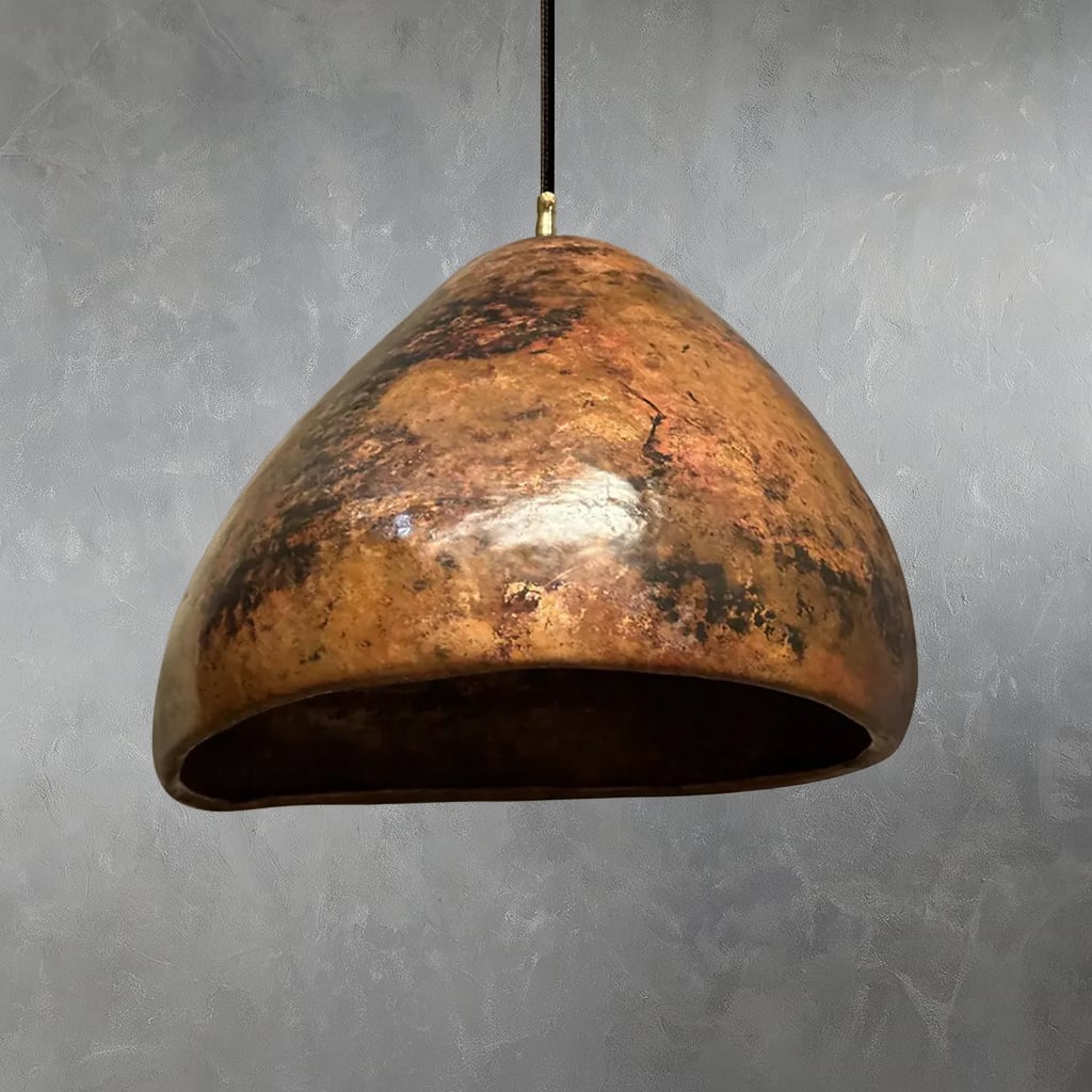 Organic Copper Pendant Light