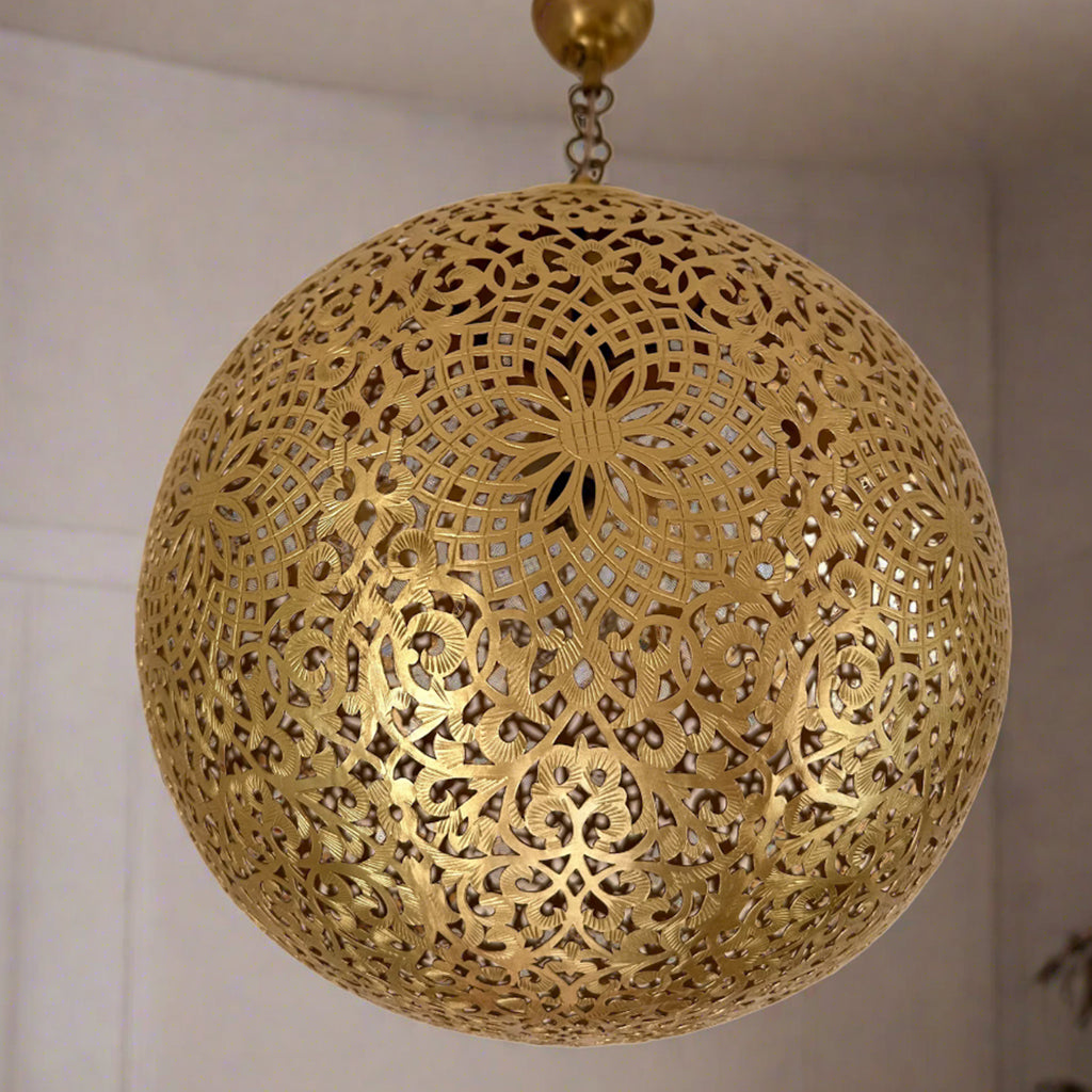 Moroccan Brass Pendant Light