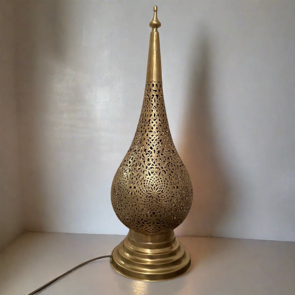Moroccan Brass Table Lamp