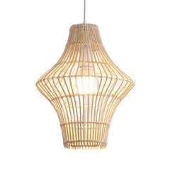 Natural Geometric Rattan Pendant Light