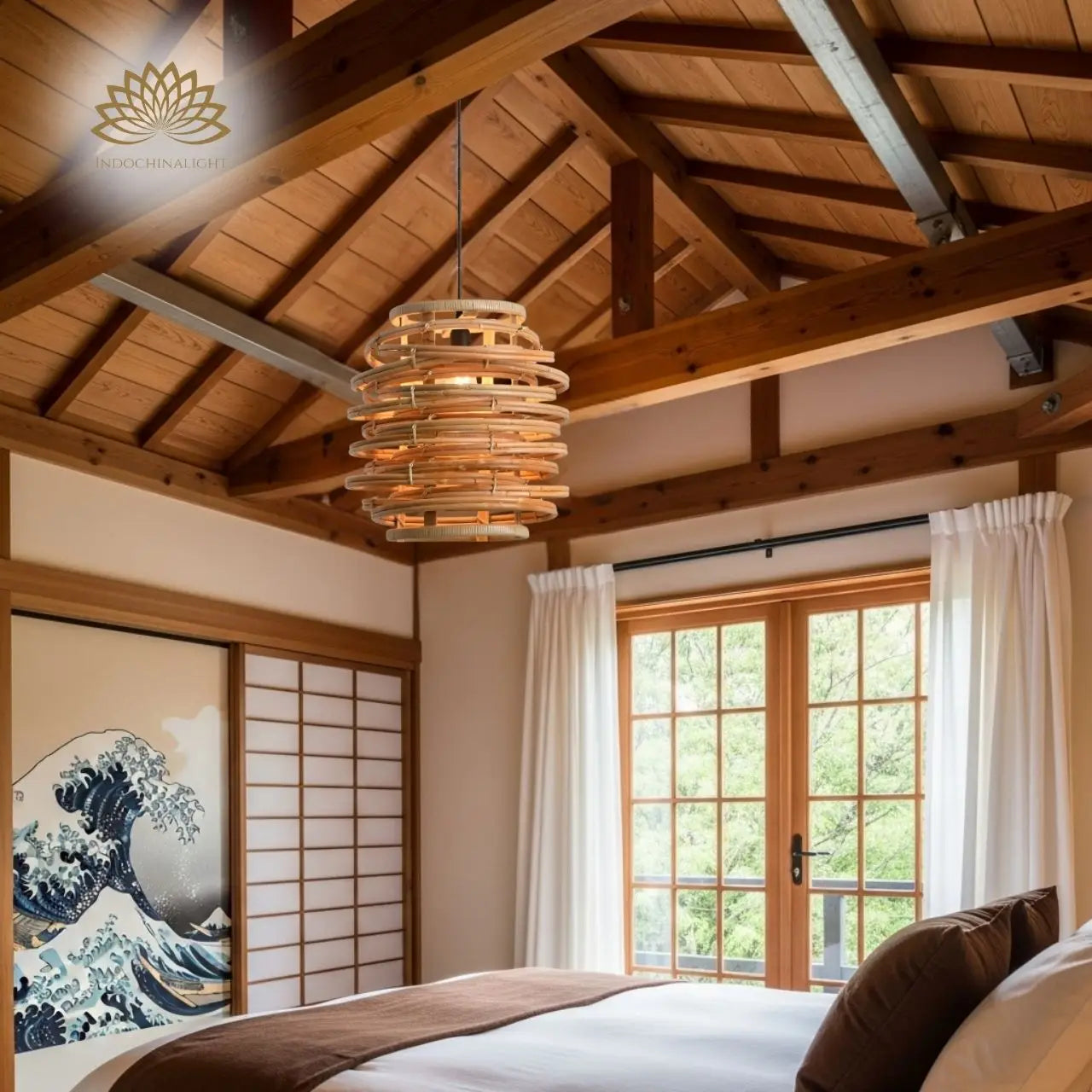 Oriana Grass Bamboo Pendant Light